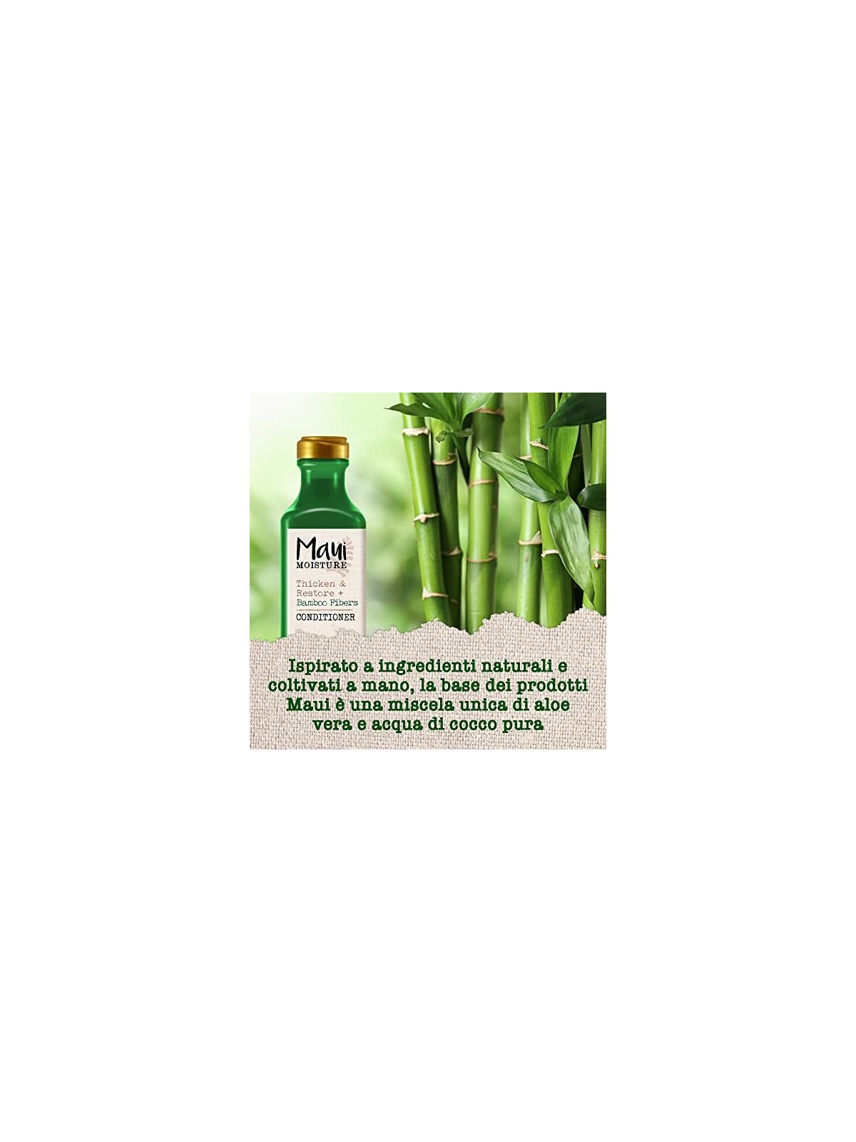 Maui FIBRE DI BAMBOO ispessire e restaurare balsamo 385ml unisex