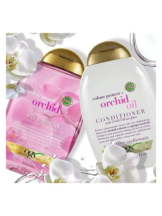 Ogx Balsamo per Capelli Unisex ORCHID OIL AntiSbiadimento 385ml