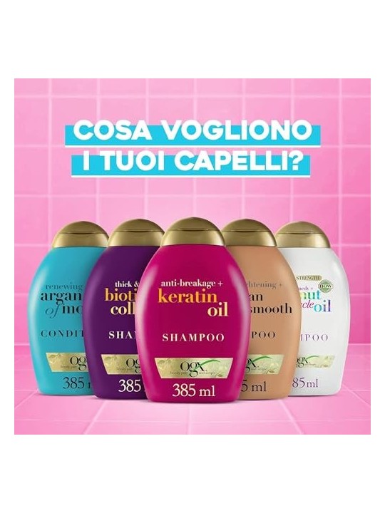 Ogx Balsamo per Capelli Unisex ORCHID OIL AntiSbiadimento 385ml