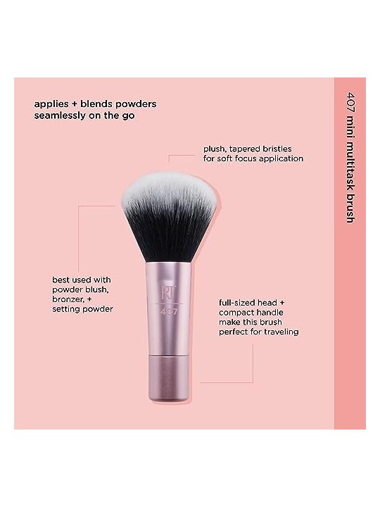 Real Techniques Spazzole Mini Multitask Spazzola multifunzione con manico corto donna 1 unit