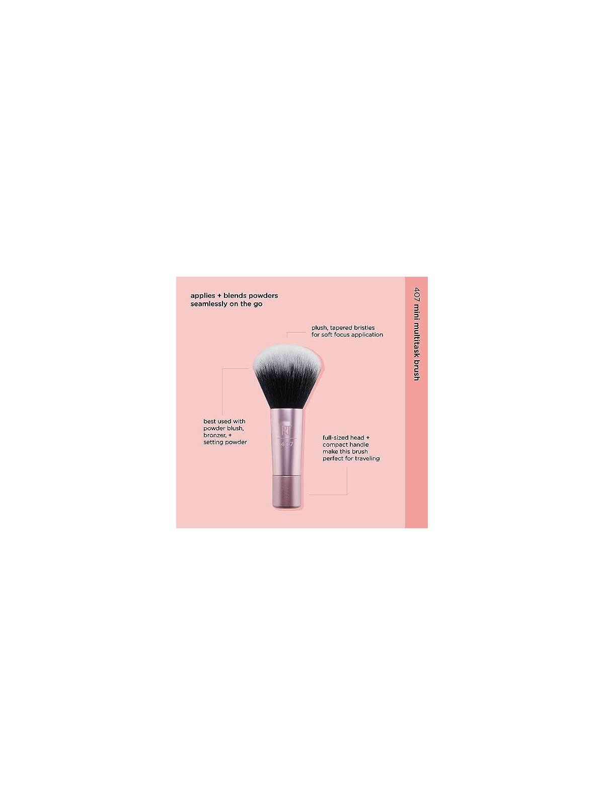 Real Techniques Spazzole Mini Multitask Spazzola multifunzione con manico corto donna 1 unit