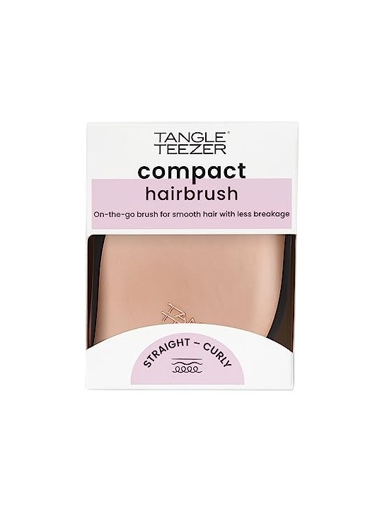 Tangle Teezer Compact Styler Detangling Hair Brush Rose Gold Black