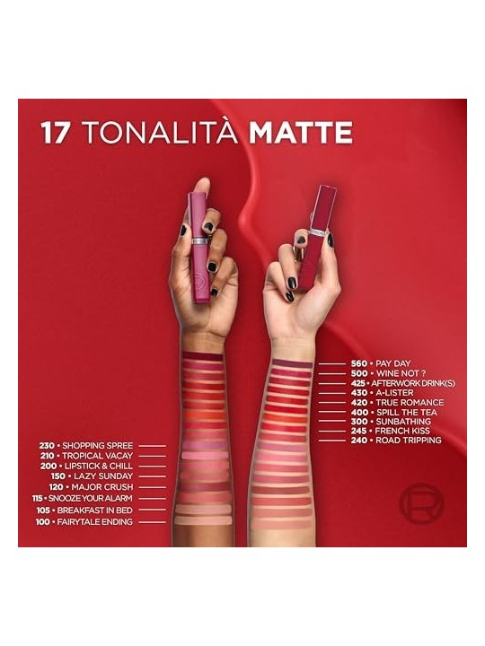 Rossetto liquido L'Orï¿½ï¿½al Paris INFAILLIBLE MATTE RESISTANCE 100 - favola finale 5ml
