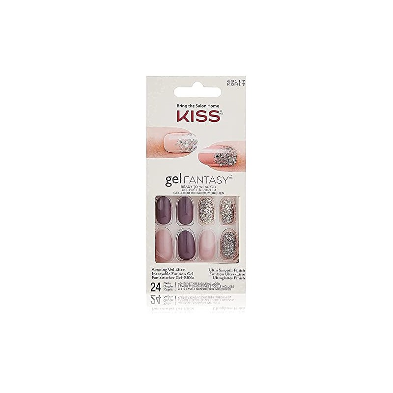 Kiss My Face 69117 Gel Fantasy Nails 24 pz Unghie gel donna