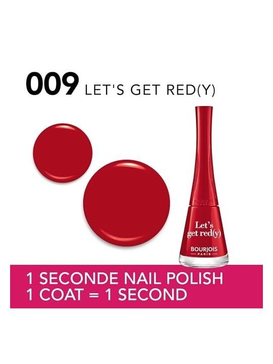 Bourjois 1 Second Gel Nail Polish 9ml No. 09 Let's Get Redy