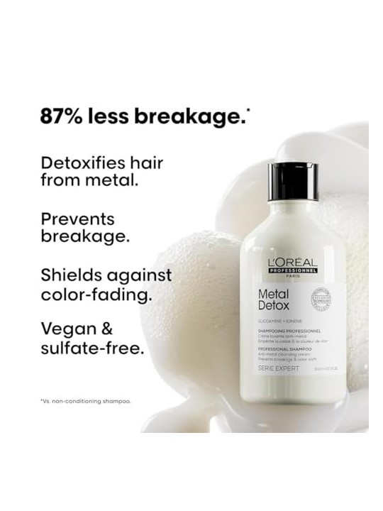 L'Oréal Professionnel Shampoo per capelli colorati e danneggiati, per capelli brillanti, colore più duraturo, texture ricca Seri