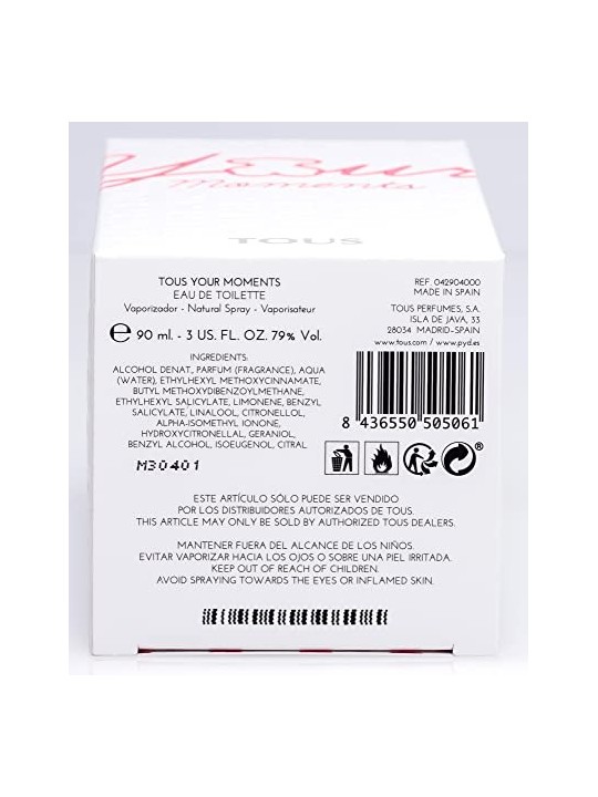 Tous Your Moments eau de toilette donna 90ml