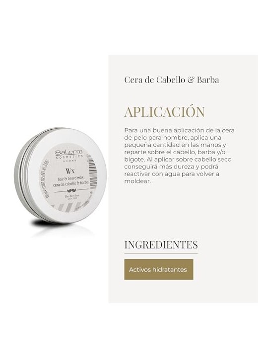 Salerm HOMME cera per capelli e barba 100ml uomo