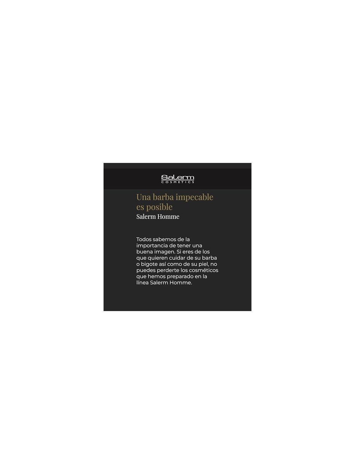 Salerm HOMME cera per capelli e barba 100ml uomo