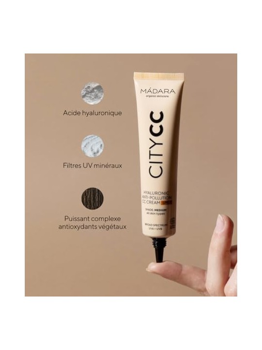 Madara Hyaluronic Anti-Pollution CC Cream SPF15 donna 40ml Light, All Skin Types
