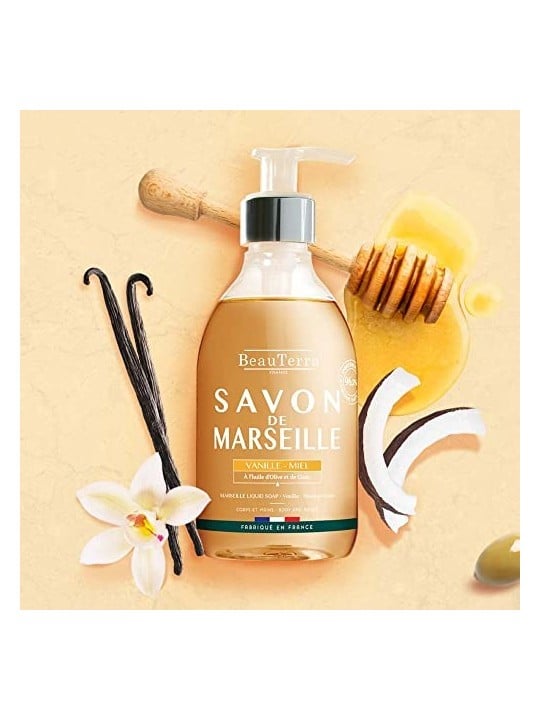 Sapone alla Vaniglia e Miele Beauterra Marsiglia 1000ml