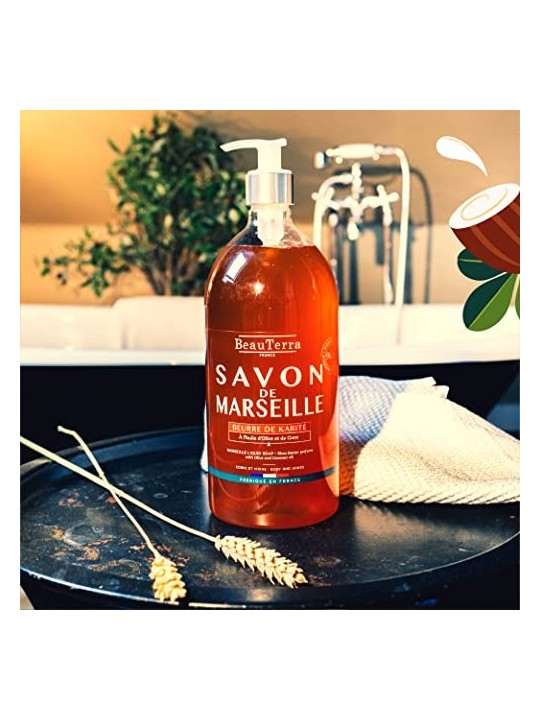 Sapone di karitï¿½ï¿½ Beauterra MARSEILLE 1000ml