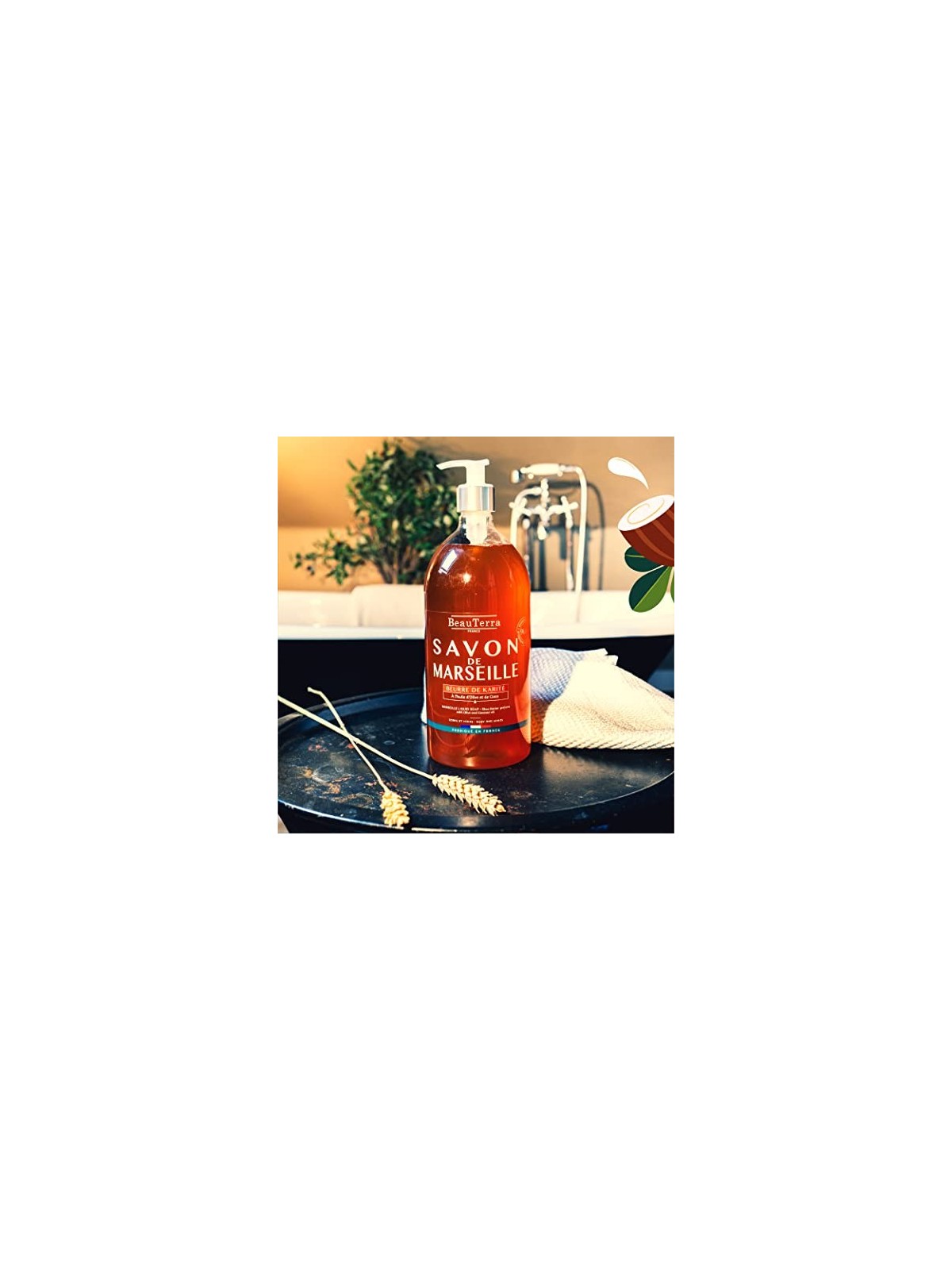 Sapone di karitï¿½ï¿½ Beauterra MARSEILLE 1000ml
