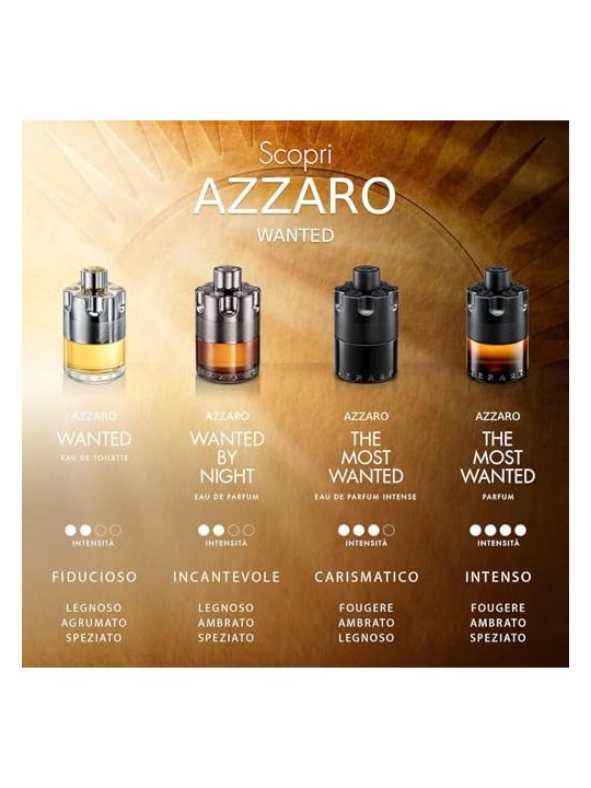 Azzaro WANTED BY NIGHT eau de parfum spray 100ml uomo