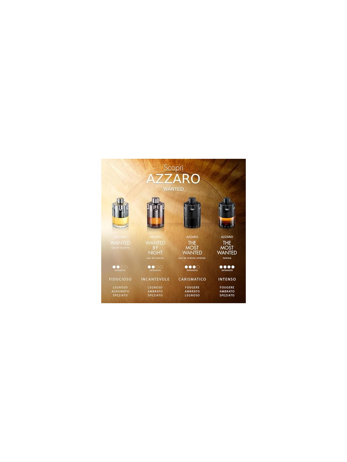 Azzaro WANTED BY NIGHT eau de parfum spray 100ml uomo