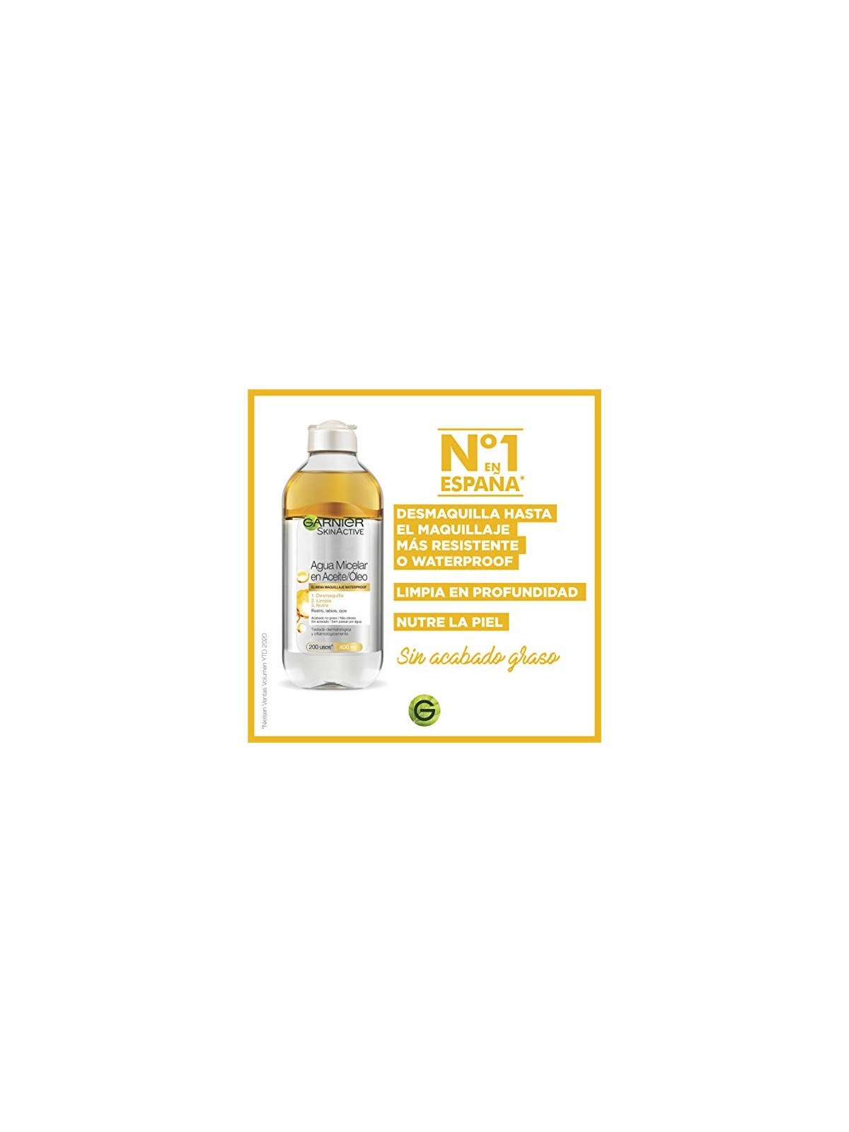 GARNIER SKINACTIVE ACQUA MICELLARE olio resistente allacqua 100ml donna