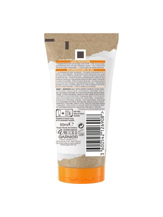 Garnier LATTE PROTETTIVO ultra pratico SPF50 50 ml Unisex