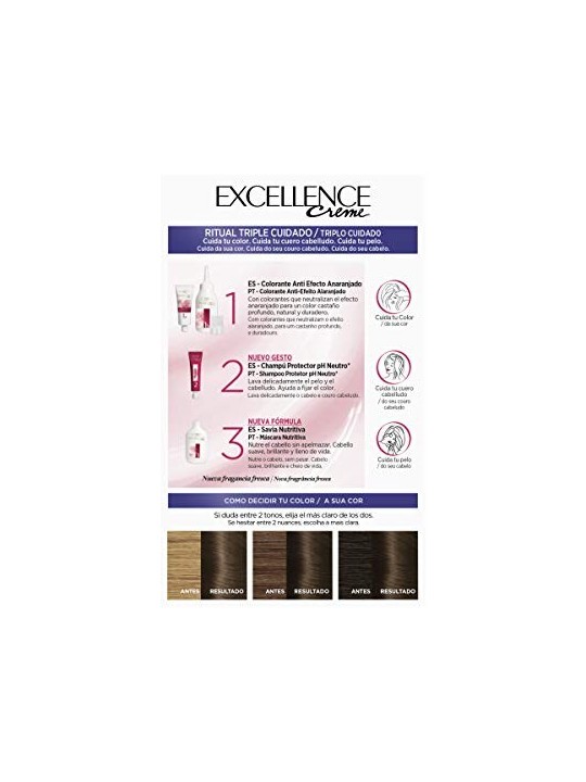 Tinta per capelli L'Orï¿½ï¿½al Paris EXCELLENCE BRUNETTE - 500 mL: vera luce marrone