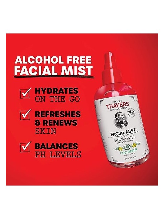 Thayers Spray viso allamamelide con aloe vera e cetriolo donna 237ml
