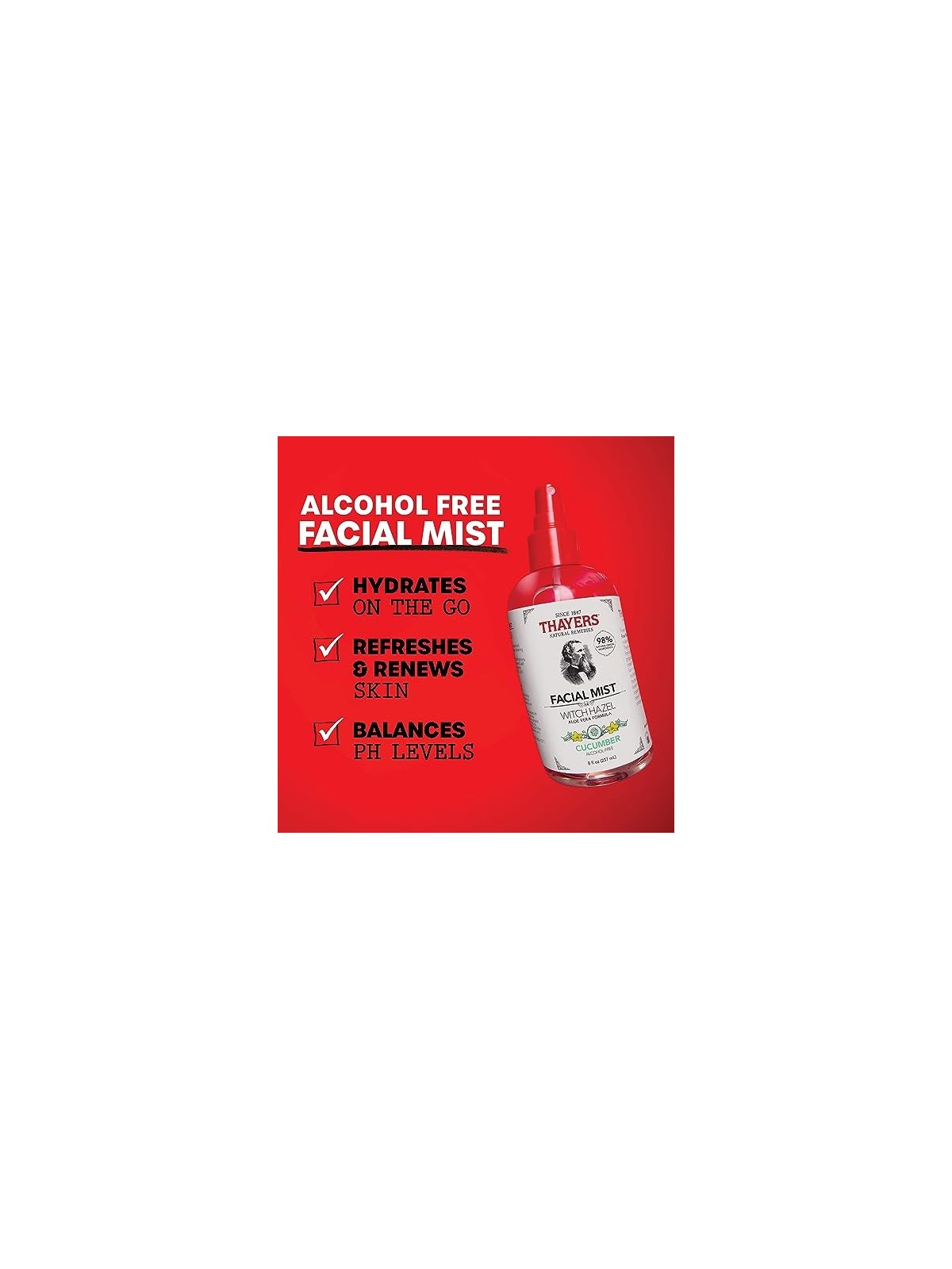 Thayers Spray viso allamamelide con aloe vera e cetriolo donna 237ml