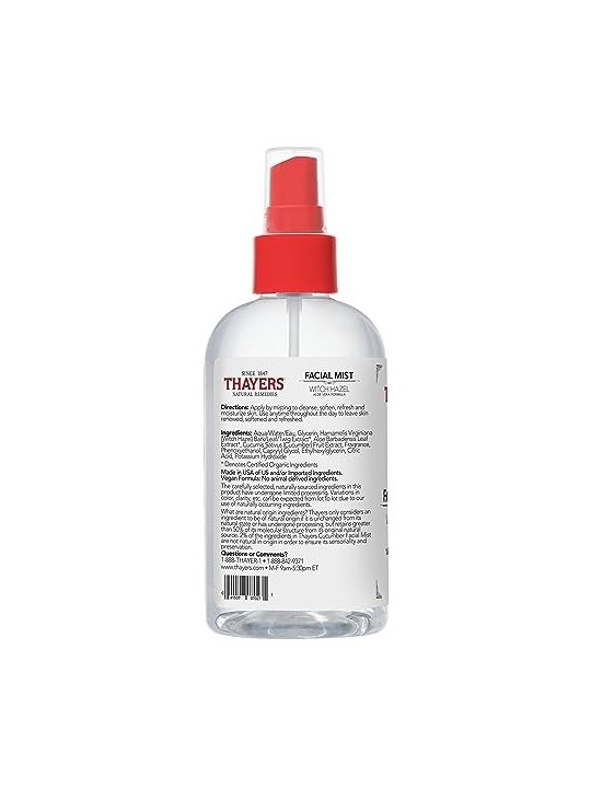 Thayers Spray viso allamamelide con aloe vera e cetriolo donna 237ml