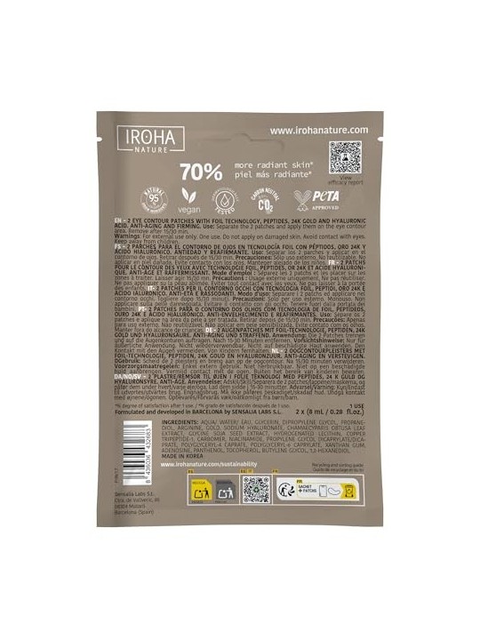 Iroha GOLD Eye Patches with Extra Firming Effect