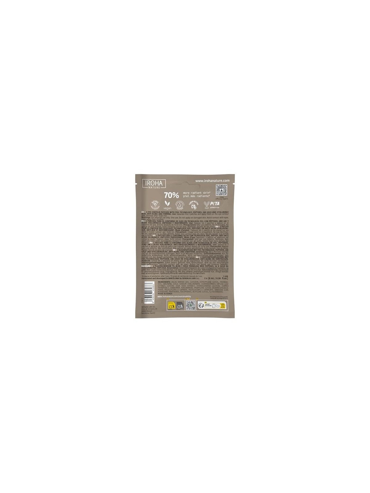 Iroha GOLD Eye Patches with Extra Firming Effect