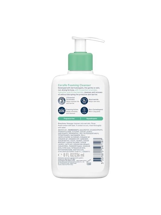 CeraVe Schiuma Detergente per pelle normale-mista 236ml