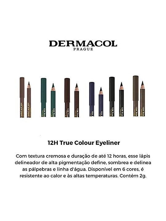 Dermacol Eyeliner True Color 12 ore donna 6 Dark Brown