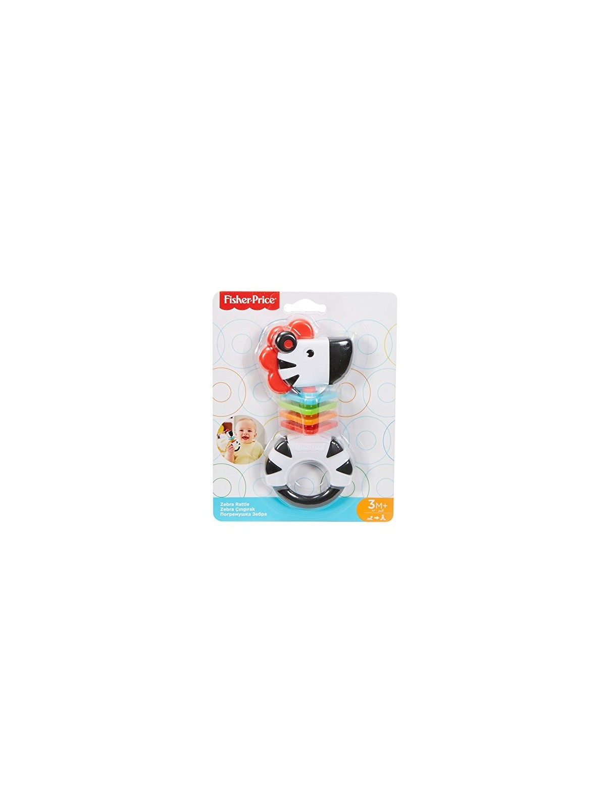 Fisher Price Fisher Price Zebra Sonaglio Giocattolo 3 Mesi