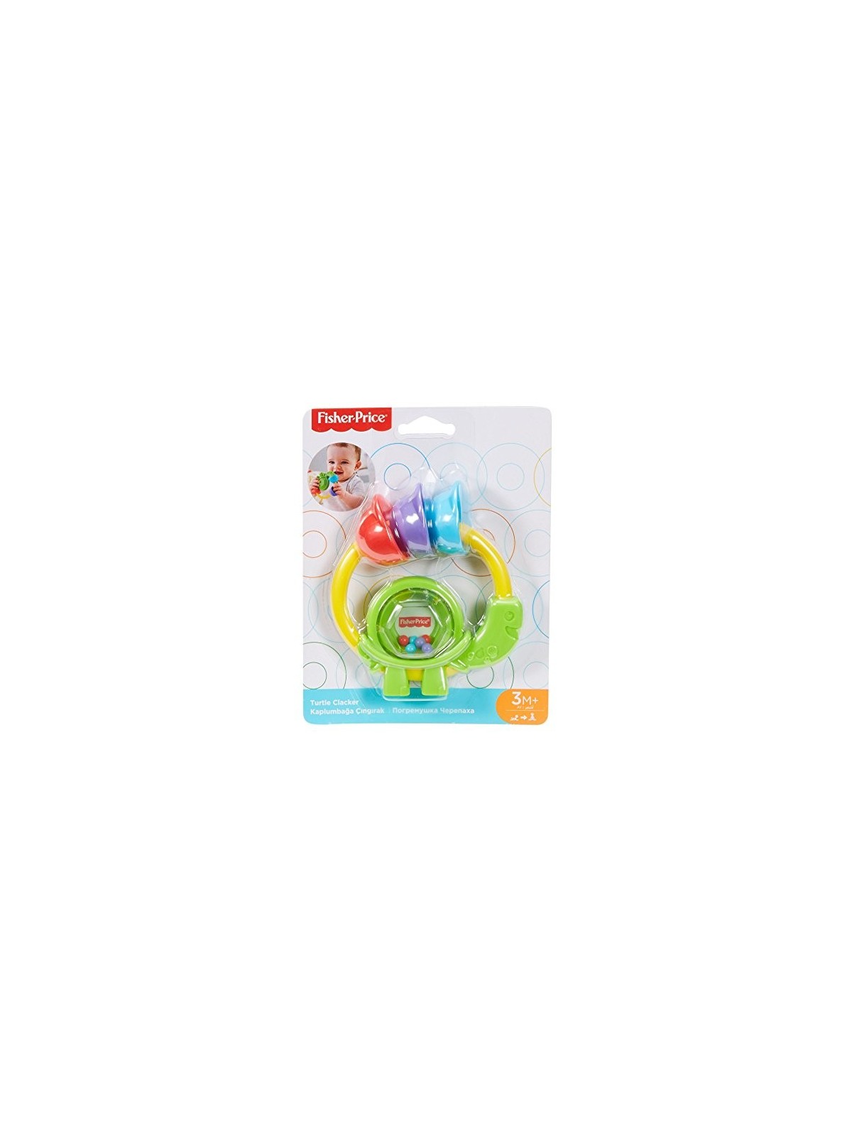 Fisher Price Tartaruga Clacker Sonagli Con Giocattolo da