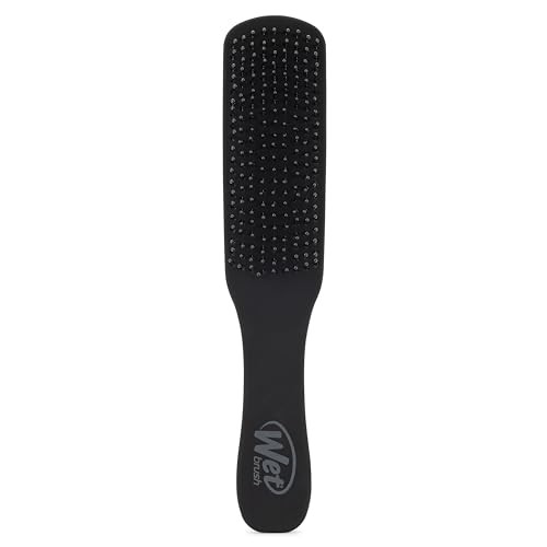 Wet Brush Mens Detangler Spazzola per capelli da uomo uomo Black Leather