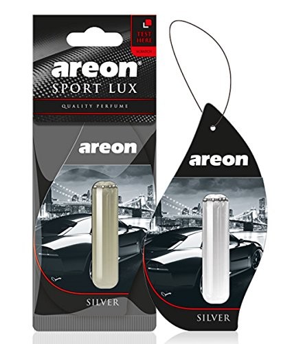 AREON Sport Lux Ciondolo profumato per auto liquido Argento