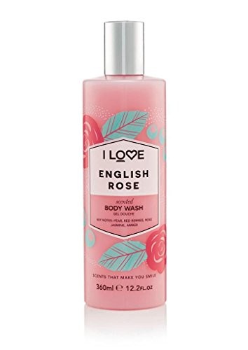 I love Gel doccia detergente per il corpo alla rosa inglese 360ml Donna