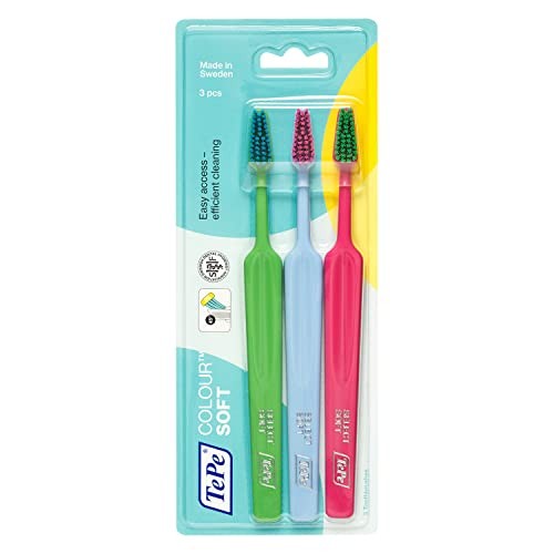 TePe Colour Soft Toothbrush Unisex 3 ks