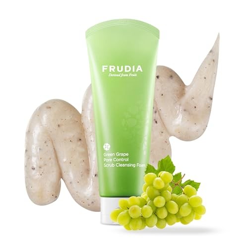Frudia GREEN GRAPE pore control scrub cleansing foam 145 ml Donna