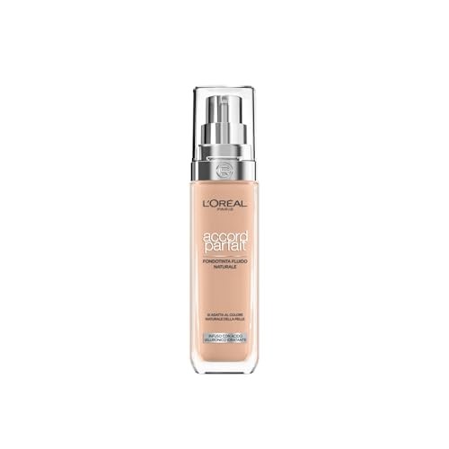 LOral Paris ACCORD PARFAIT foundation hyaluronic acid 45Ntrue beige 30 ml Donna