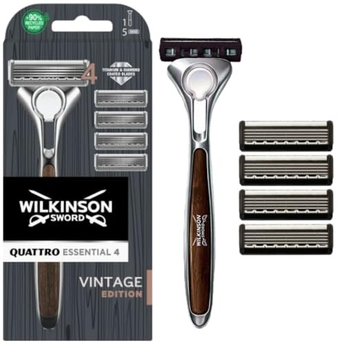 Wilkinson Sword Quattro Essential 4 Vintage Edition Razor Uomo 1 ks