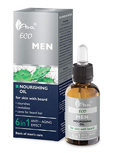 AVA LABORATORIUM Eco Men Olio Nutriente per la Pelle della Barba Antiet 30ml
