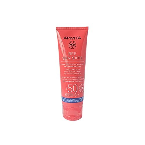 Apivita Bee Sun Safe Moisturizing Refreshing Emulsion for Face Body SPF50 100ml Unisex