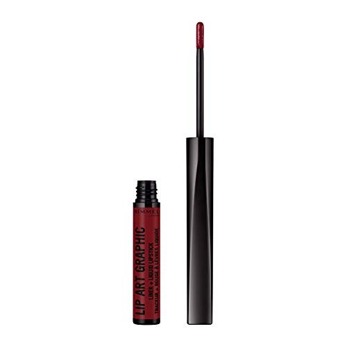 Rimmel London Lip Art Graphic LinerLiquid Lipstick 810 Be Free Unisex