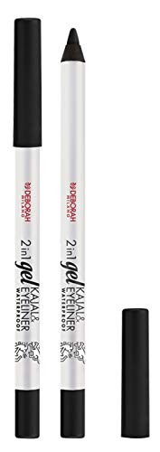 Deborah Deborah Waterproof Eyeshadow Kajal Eyeliner 2In1 Black donna