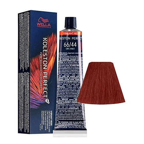 Wella Professionals Koleston Perfect Me Permanent Hair Dye 6644 Dark Blonde Intense Red 60ml donna
