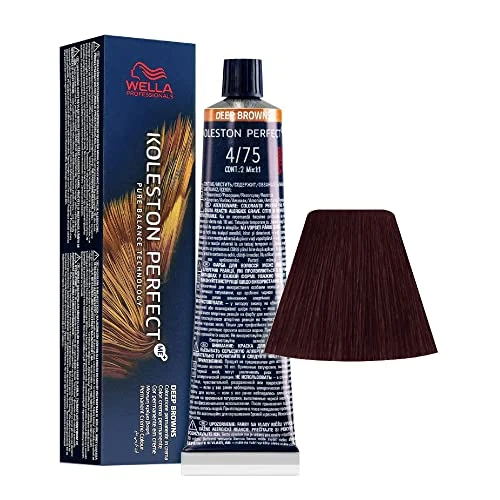 Wella Professionals Koleston Perfect Me Permanent Hair Dye 475 Medium Brown Mahogany Brown 60ml donna