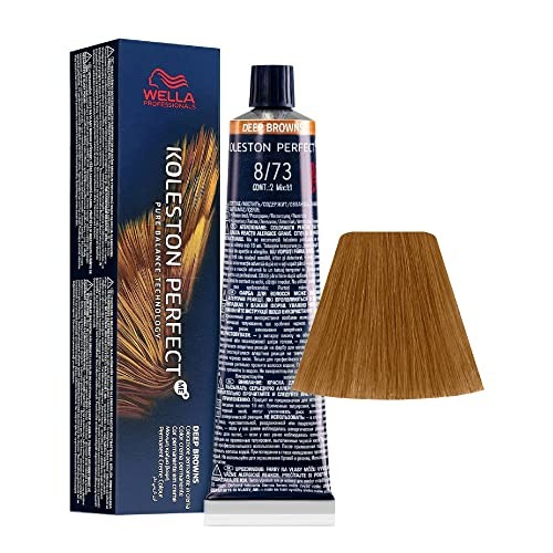 Wella Professionals Koleston Perfect Me Permanent Hair Dye 873 Light Blond Golden Chestnut 60ml donna