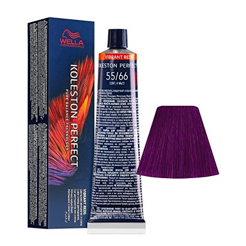 Wella Professionals Koleston Perfect Permanent Hair Dye 5566 Light Chestnut Deep Violet Intense 60ml donna