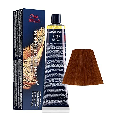 Wella Professionals Koleston Perfect Me Permanent Hair Dye 737 Medium Blonde Golden Brown 60ml donna