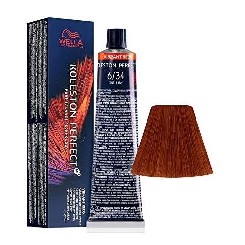 Wella Professionals Koleston Perfect Me Permanent Hair Dye 634 Dark Blonde Golden Red 60ml donna