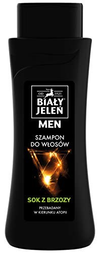 BIALY JELEN Ipoallergenico Shampoo lenitivo per capelli da uomo Tonico Succo di Betulla 300ml