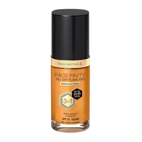 Max Factor FACEFINITY ALL DAY FLAWLESS 3 IN 1 foundation n87 warm caramel 30ml unisex 30ml